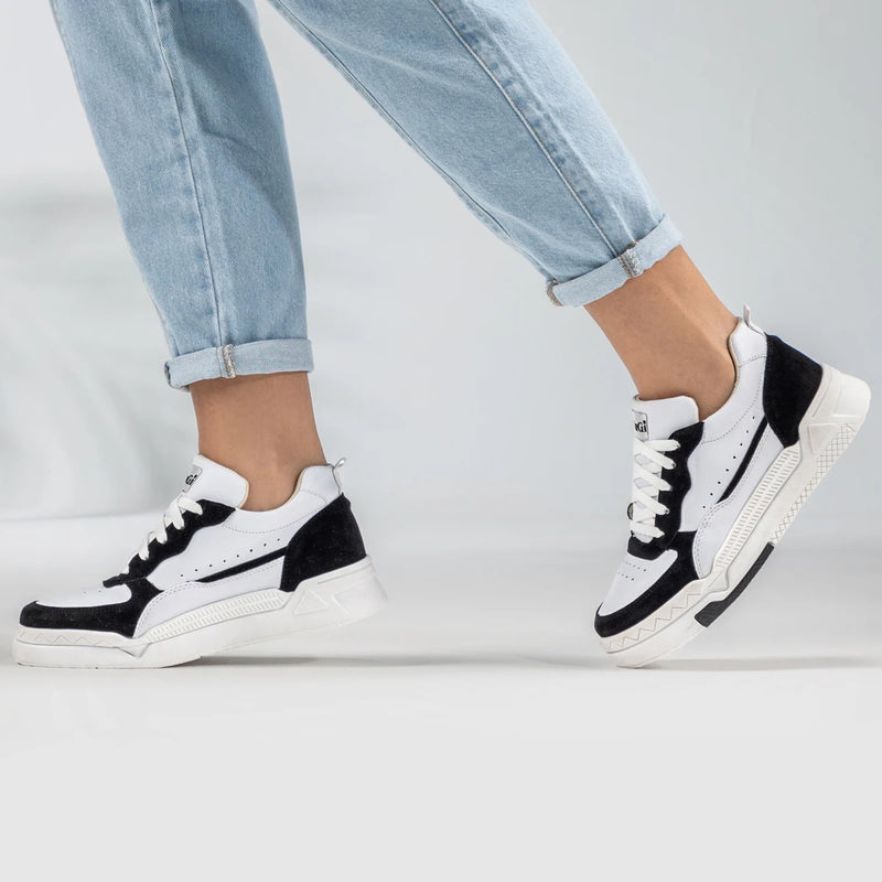 Tênis Sneaker Jade Feminino Casual GuGi Confortável Sola Premium Streetwear Camurça 623-GG