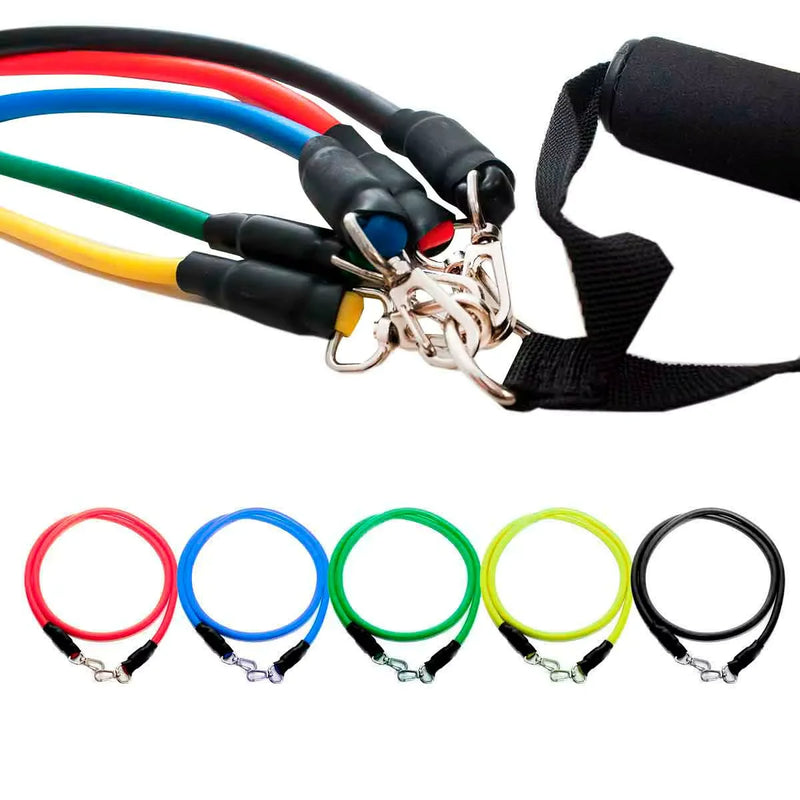 Kit 11 Extensor Elástico de Borracha para Peito e Corpo