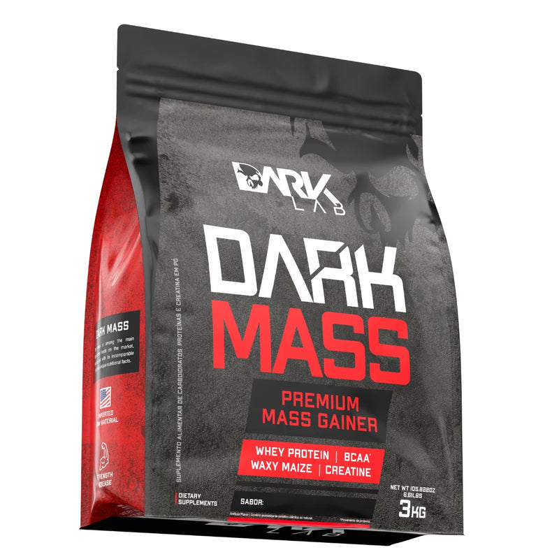 Kit Potência Máxima Dark Lab – Creatina 500g + Dark Mass 3kg + Glutamina 500g