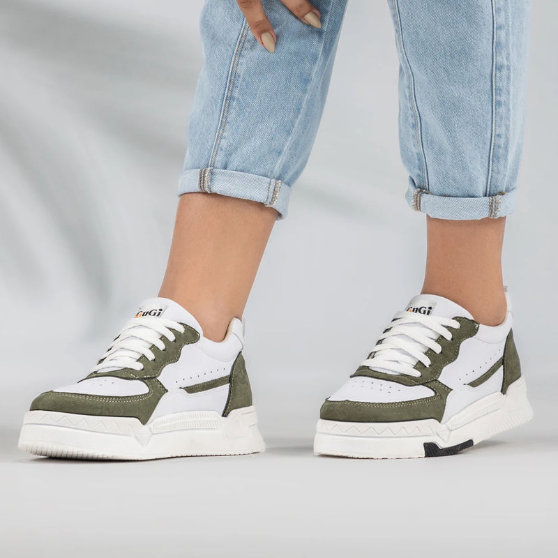 Tênis Sneaker Jade Feminino Casual GuGi Confortável Sola Premium Streetwear Camurça 623-GG