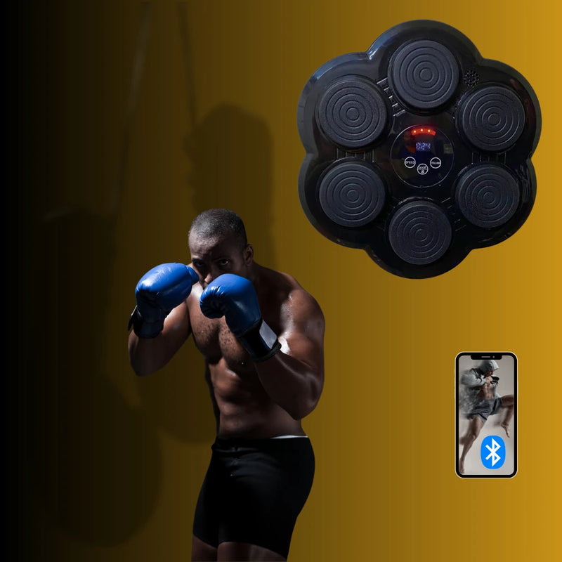 Máquina Simuladora de Boxe Musical – Ajustável com Bluetooth
