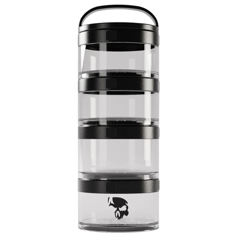 Multi Pack Premium Dark Lab – Organizador Modular de Suplementos e Cápsulas (4 Compartimentos + Porta-Cápsulas)