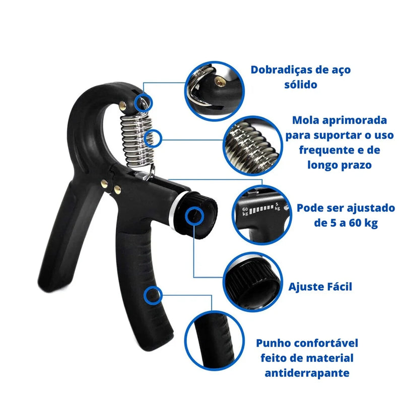 Hand Grip Ajustável – Fortalecimento de Mãos, Punhos e Antebraços