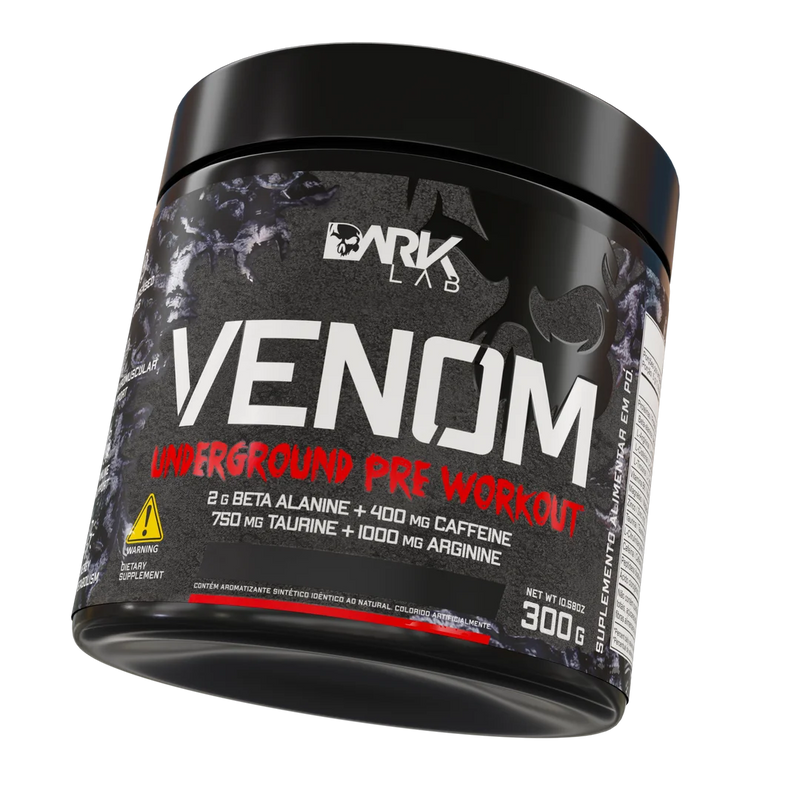 Venom Pré-Treino – Dark Lab | Energia Explosiva, Foco e Força Máxima nos Treinos