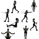 Kit 11 Extensor Elástico de Borracha para Peito e Corpo