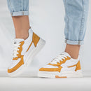 Tênis Sneaker Jade Feminino Casual GuGi Confortável Sola Premium Streetwear Camurça 623-GG