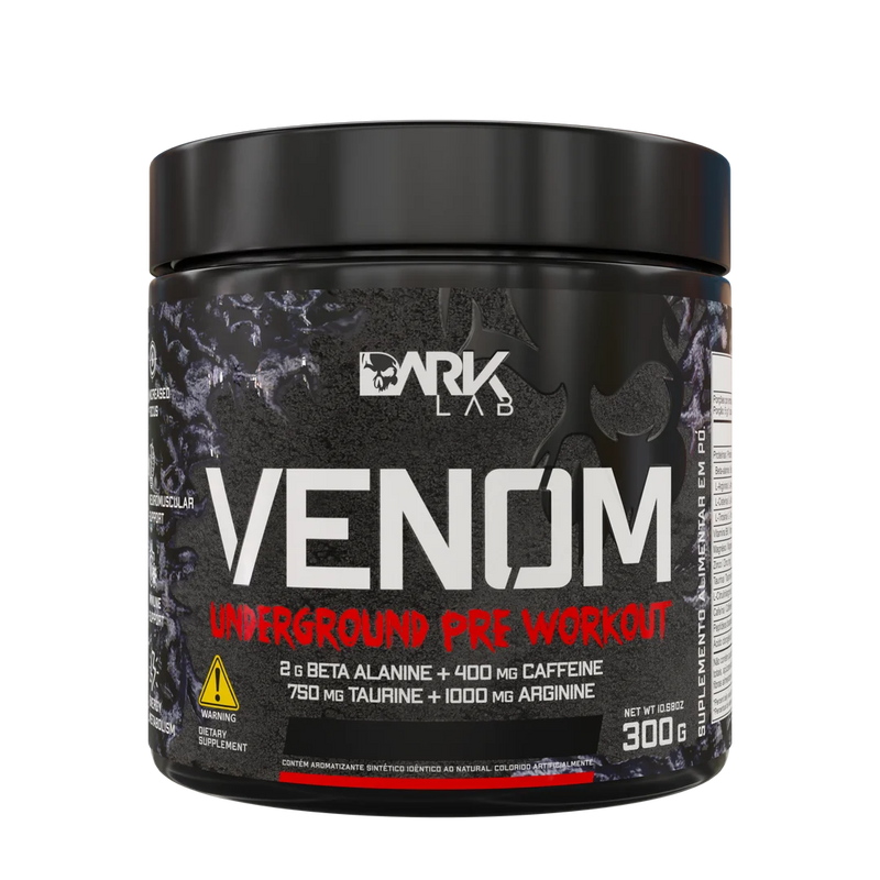 Venom Pré-Treino – Dark Lab | Energia Explosiva, Foco e Força Máxima nos Treinos