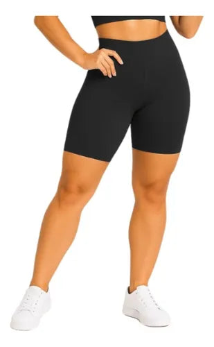 Conjunto Fitness Feminino Premium Bermuda Top Blackout Academia Conforto