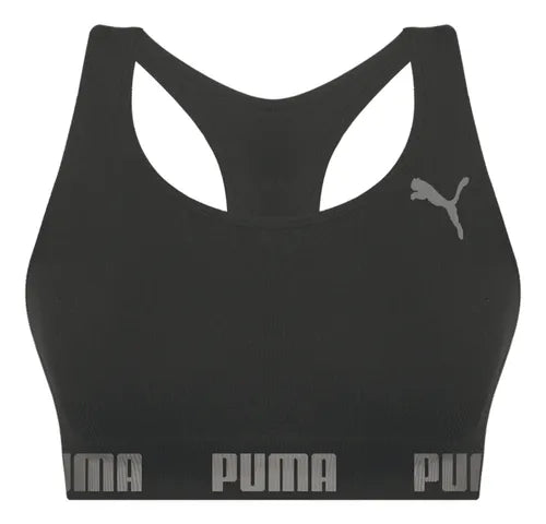Top Esportivo Puma Original Fitness Nadador Alta Sustentação Conforto Microfibra