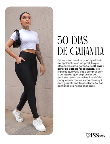 Legging Fitness Ultimate: Bolso Lateral, Zero Transparência, Conforto Excepcional para Treino.