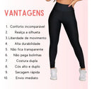 Kit 3 Calças Legging Femininas Grossas Cós Alto Suplex Academia