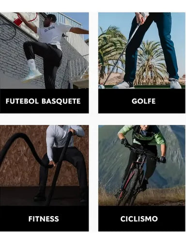 Calça Masculina Esportiva Fitness Slim Fit com Elastano - Conforto e Estilo