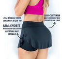 Saia Short Fitness Feminina Legging Modeladora Academia Treino Conforto Estilo