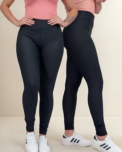 Kit 3 Calças Legging Femininas Grossas Cós Alto Academia Conforto Total