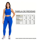 Conjunto Fitness Feminino Blackout: Legging e Cropped Zero Transparência, Modella