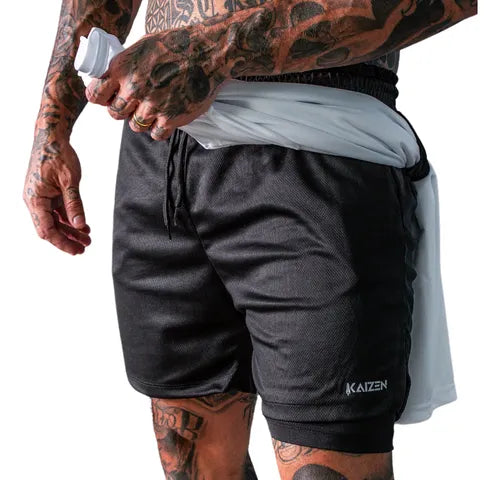 Kit 2 Shorts Masculinos Dryfit 2 em 1: Performance e Conforto na Academia
