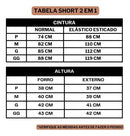 Bermuda Fitness Masculina 2 em 1 Dupla com Bolsos Esportiva Confortável Kaizen