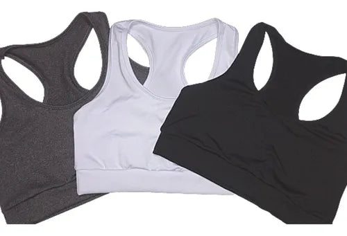 Top Fitness Academia Liso Kit 3 Peças: Alta Sustentação e Conforto