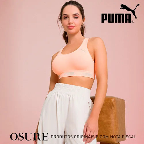 Top Puma Feminino Original Alta Sustentação Confortável para Academia e Fitness