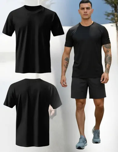 Kit 3 Camisetas Masculinas Dry Fit Esportivas Leves para Corrida Ciclismo Treino Academia