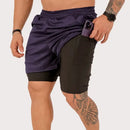 Short Masculino Duplo 2 em 1 Academia Corrida Treino Verão Conforto Performance