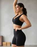 Short Legging Feminina Suplex Cintura Alta Confortável para Fitness