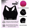 Top Esportivo Puma Original Fitness Nadador Alta Sustentação Conforto Microfibra