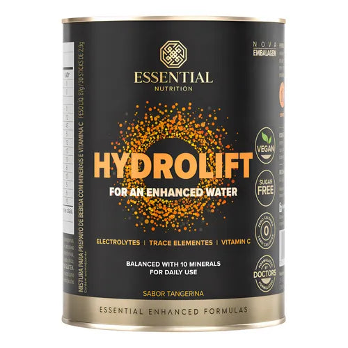 Hydrolift Essential Nutrition: 30 Sticks Tangerina, Hidratação, Eletrólitos, 87g