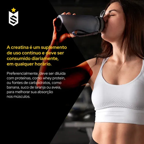 Creatina Monohidratada Pura Soldiers Nutrition 500g: Força, Desempenho e Músculos