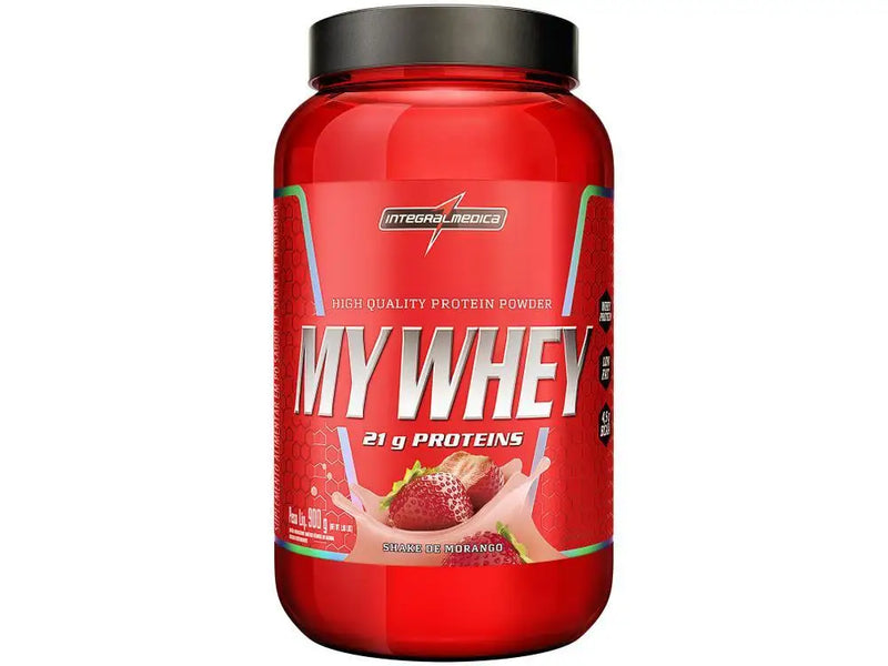 My Whey Protein – Integralmedica (900g) Sabor Morango