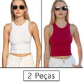 Conjunto Feminino Cropped e Short Fitness em Poliamida e Elastano – Alta Elasticidade e Conforto Premium
