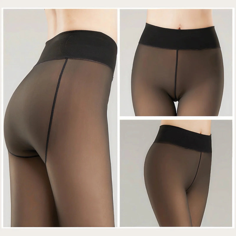 Calça Feminina Transparente em Poliéster – Modelo Justo