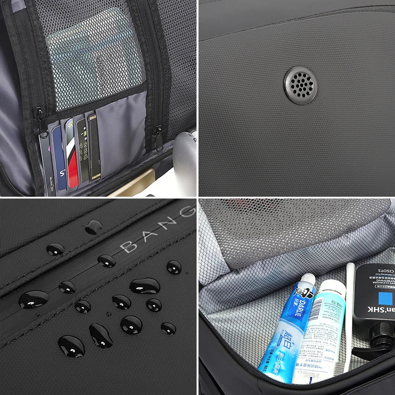 Mochila Masculina Executiva Bange BG-3029 – Design Moderno, Espaço Inteligente e Estilo Profissional