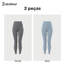 Calça Feminina Legging Longa – 2 Pares, Yoga e Fitness