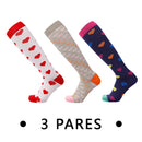 Meias de Compressão Femininas – 3 Pares