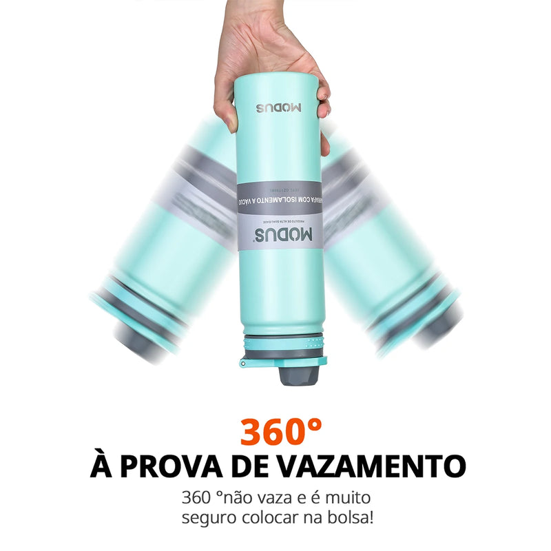 Garrafa Térmica Esportiva Inox 750ml com Canudo – Isolamento 12h e Design Premium