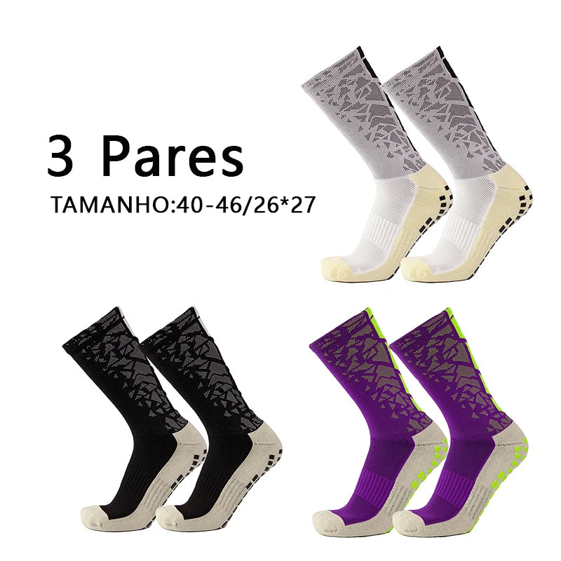 Meias Futebol Antiderrapantes – Grossas, 1 Par