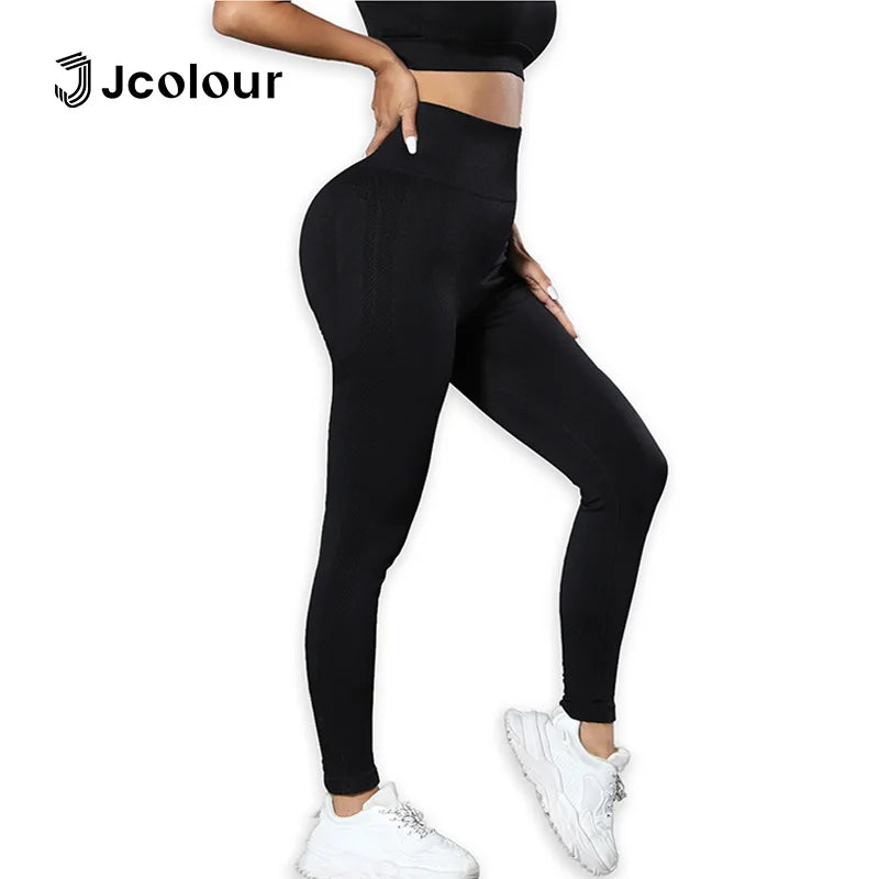 Legging Feminina Sem Costura – Comprimento Total para Yoga