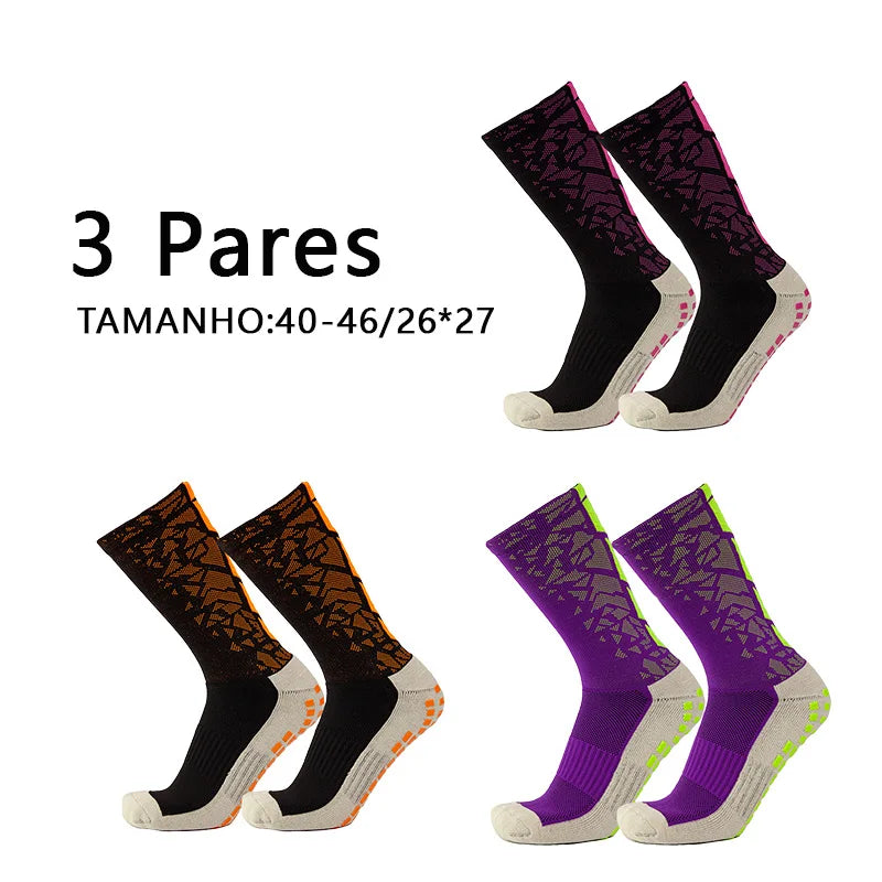 Meias Futebol Antiderrapantes – Grossas, 1 Par