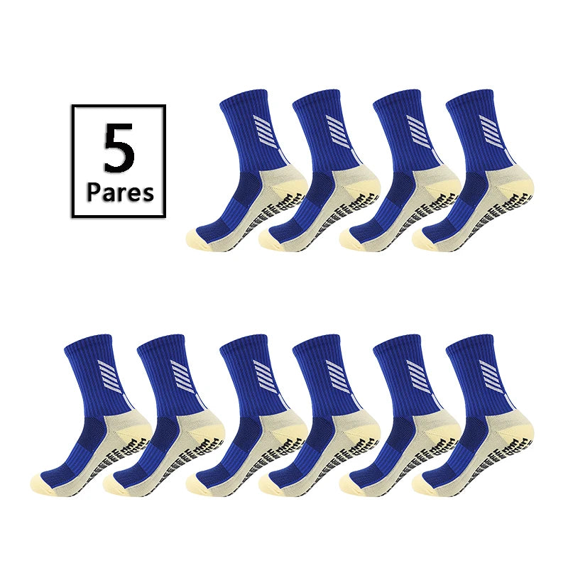 Meias Futebol Cano Médio – 5 Pares, Unissex