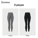 Calça Feminina Legging Longa – 2 Pares, Yoga e Fitness