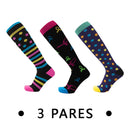 Meias de Compressão Femininas – 3 Pares