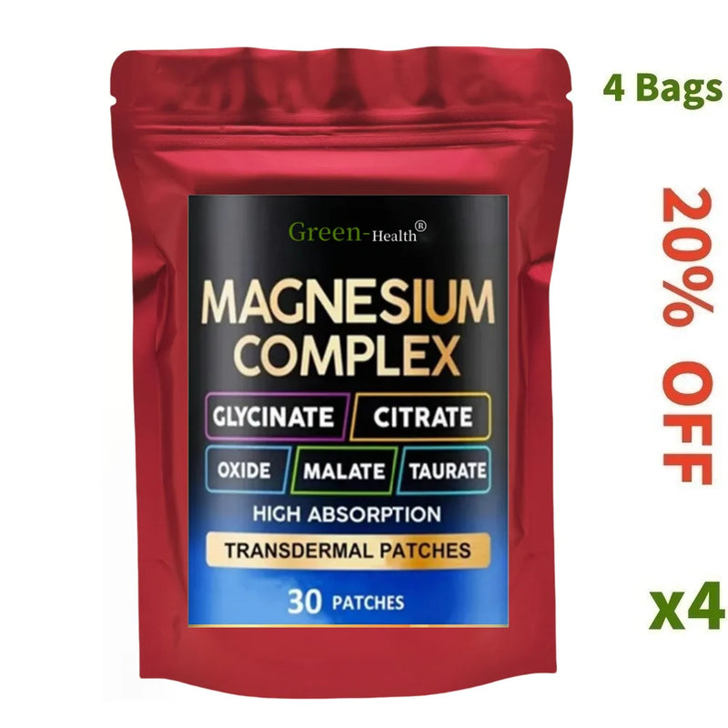 Adesivos Transdérmicos de Magnésio 5 em 1 – 30 Unidades