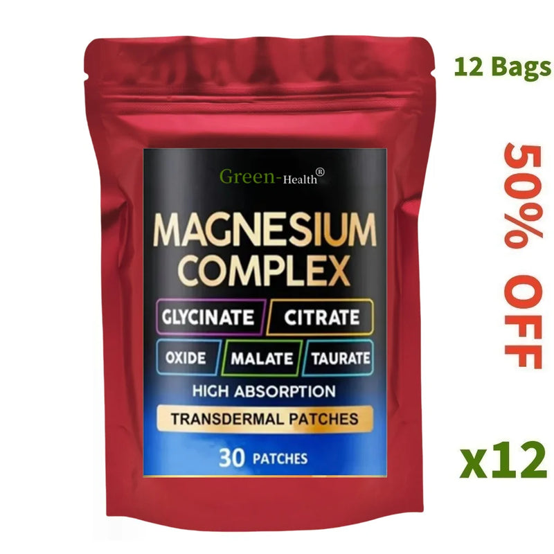 Adesivos Transdérmicos de Magnésio 5 em 1 – 30 Unidades