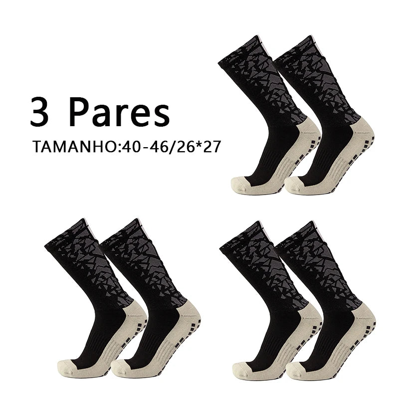 Meias Futebol Antiderrapantes – Grossas, 1 Par