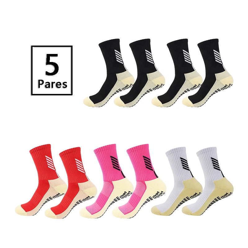 Meias Futebol Cano Médio – 5 Pares, Unissex