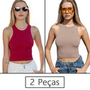 Conjunto Feminino Cropped e Short Fitness em Poliamida e Elastano – Alta Elasticidade e Conforto Premium