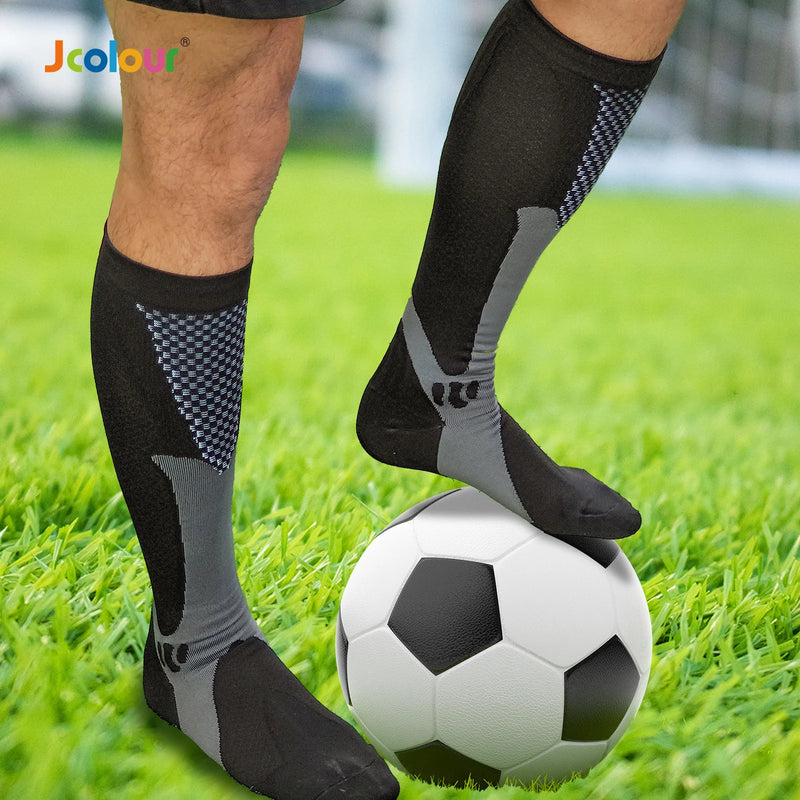 Kit com 3 Pares de Meias Masculinas de Compressão Leve – Conforto, Respiração e Desempenho