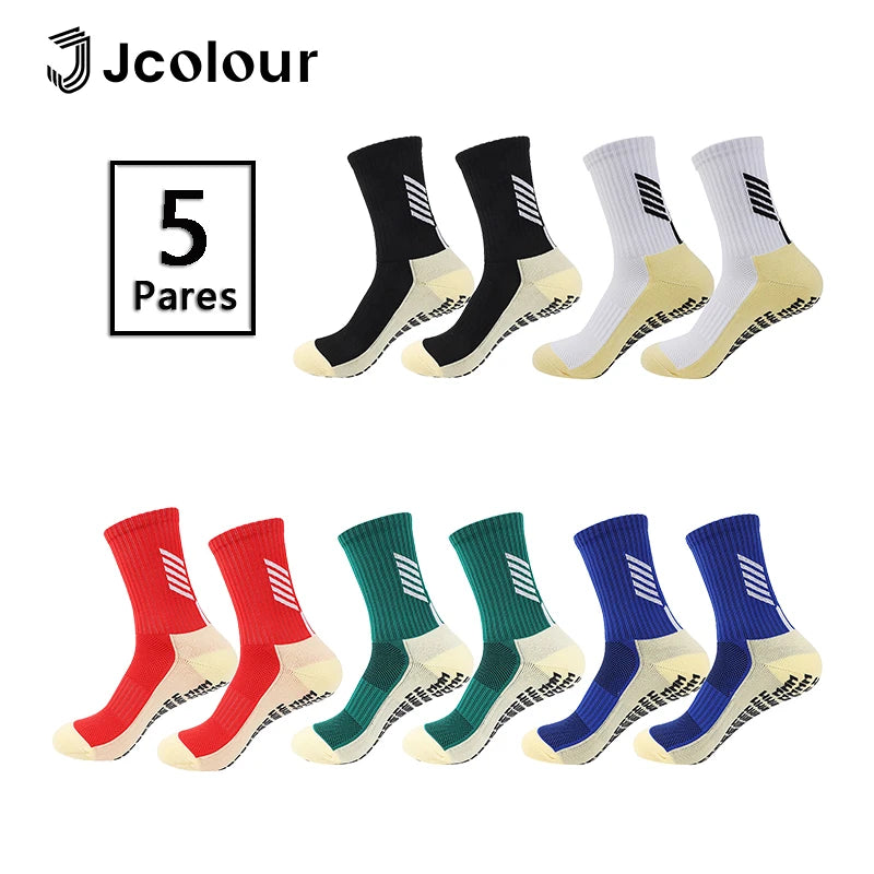 Meias Futebol Cano Médio – 5 Pares, Unissex