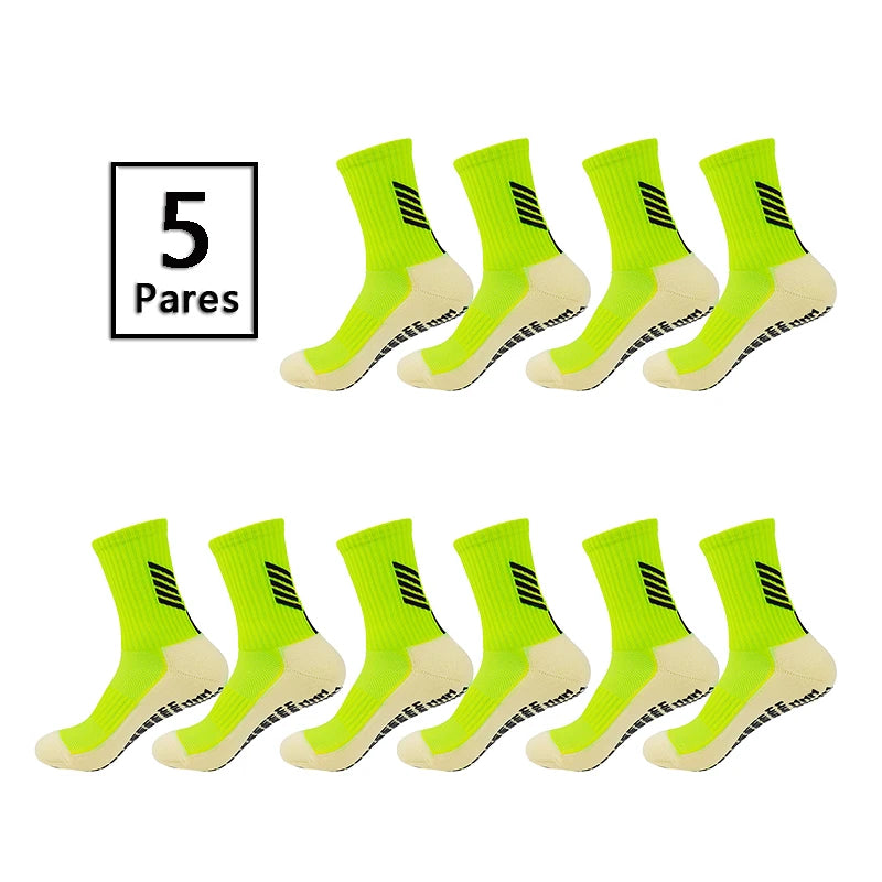 Meias Futebol Cano Médio – 5 Pares, Unissex